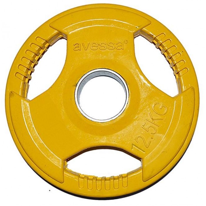 Avessa 12,5 Kg Olimpik Kauçuk Plaka Mb-12111 Sarı Avessa 12,5 Kg Olimpik Kauçuk Plaka Mb-12111 Sarı