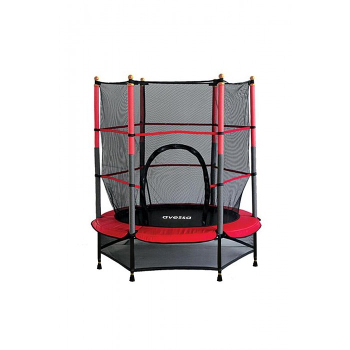 Avessa Çocuk Korumalı Trambolin 140 cm Fileli Trampolin