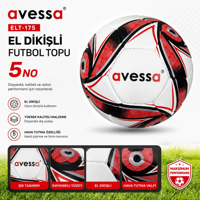 Avessa Elt-175 El Dikişli Futbol Topu No5 Avessa Elt-175 El Dikişli Futbol Topu No5