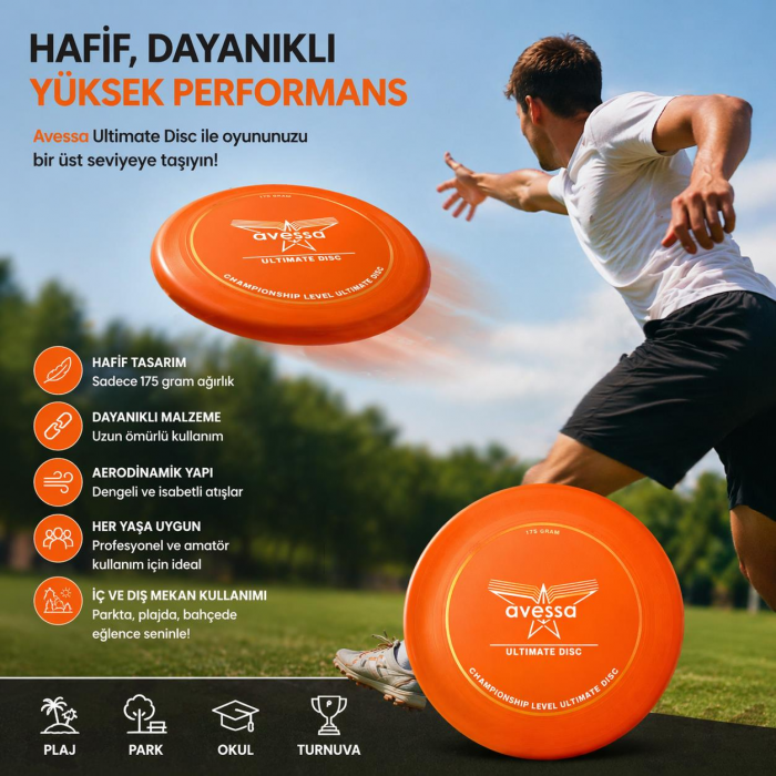 Avessa Frz-100 Frizbi Turuncu 27,5 Cm