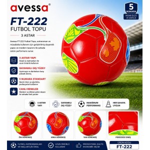 Avessa Ft-222 Futbol Topu 3 Astar Turuncu