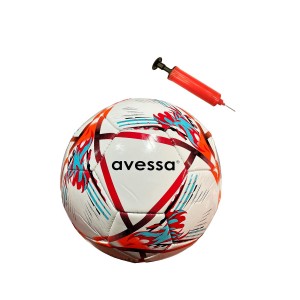 Avessa FT150-120KB Futbol Topu Kırmızı Beyaz 3 astar Pompalı