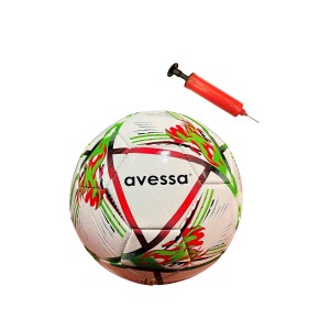Avessa FT150-100YB Futbol Topu Yeşil-Beyaz 3 Astar Pompalı