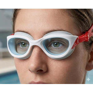 Avessa Gs-66 Yüzücü Gözlüğü Kırmızı-Beyaz