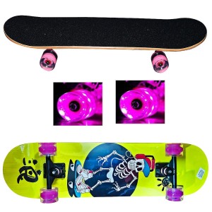 Avessa Işıklı Silikon Teker Kaykay No8