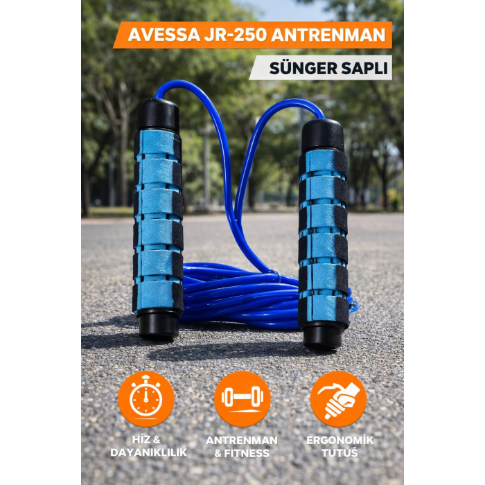 Avessa Jr-250 Atlama İpi Sünger Saplı