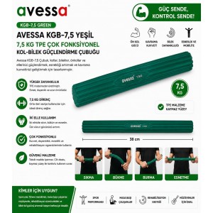 Avessa Kbg-7,5 Kg Tpe Çok Fonksiyonlu Kol-Bilek Güçlendirme 7,5 Kg 