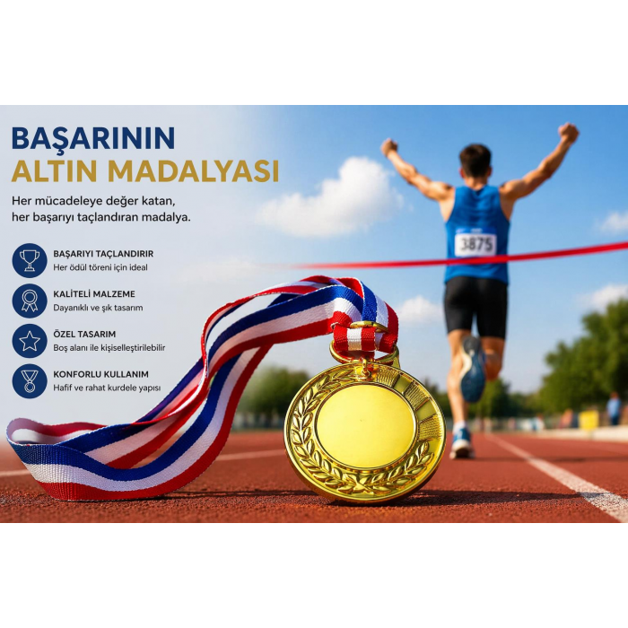 Avessa MAD-6.3 Cm Madalya Boş Kurdelalı