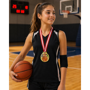 Avessa Mad-Bas-1 Basketbol Figürlü Madalya 6.5 Cm