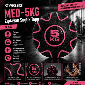 Avessa Med-5Kg Zıplayan Sağlık Topu 5Kg
