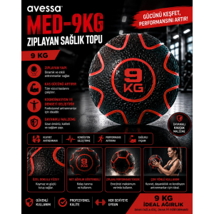 Avessa Med-9Kg Zıplayan Sağlık Topu 9 Kg