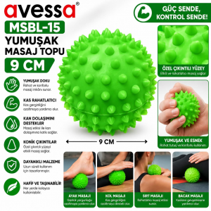 Avessa Msbl-15 Yumuşak Masaj Topu 9 Cm Yeşil