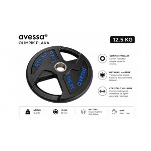 Avessa Op-12,5Kg Olimpik Plaka 12,5 Kg