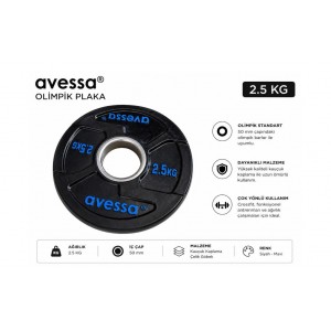 Avessa Op-2,5Kg Olimpik Plaka 2,5Kg