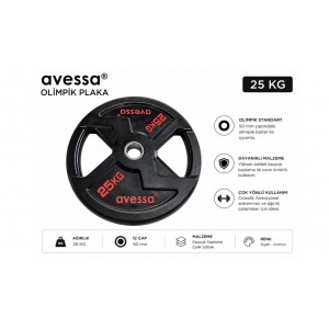 Avessa Op-25Kg Olimpik Plaka 25 Kg