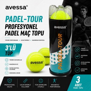 Avessa Padel-Tour Profesyonel Padel Maç Topu 3lü