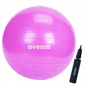 Avessa Pilates Topu 55 cm Pembe Pompalı