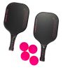 Avessa Pkl-Set-200 Fiberglass Pıckle Raket Set Pembe Avessa Pkl-Set-200 Fiberglass Pıckle Raket Set Pembe