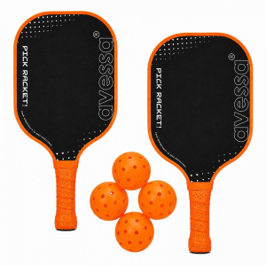 Avessa Pkl-Set-200 Fiberglass Pıckle Raket Set Turuncu