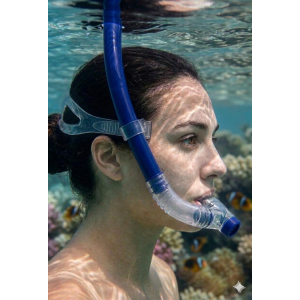 Avessa Sn-9870 Önden Dalış Şnorkeli Mavi