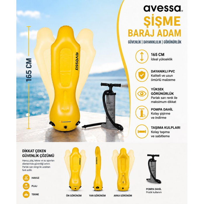 Avessa TK-CQR-03 Şişme Baraj Adam 165 Cm Avessa TK-CQR-03 Şişme Baraj Adam 165 Cm