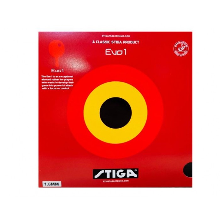 Stiga Rubber Evo 1 Black 1,8 Raket Lastiği Siyah 9291-20